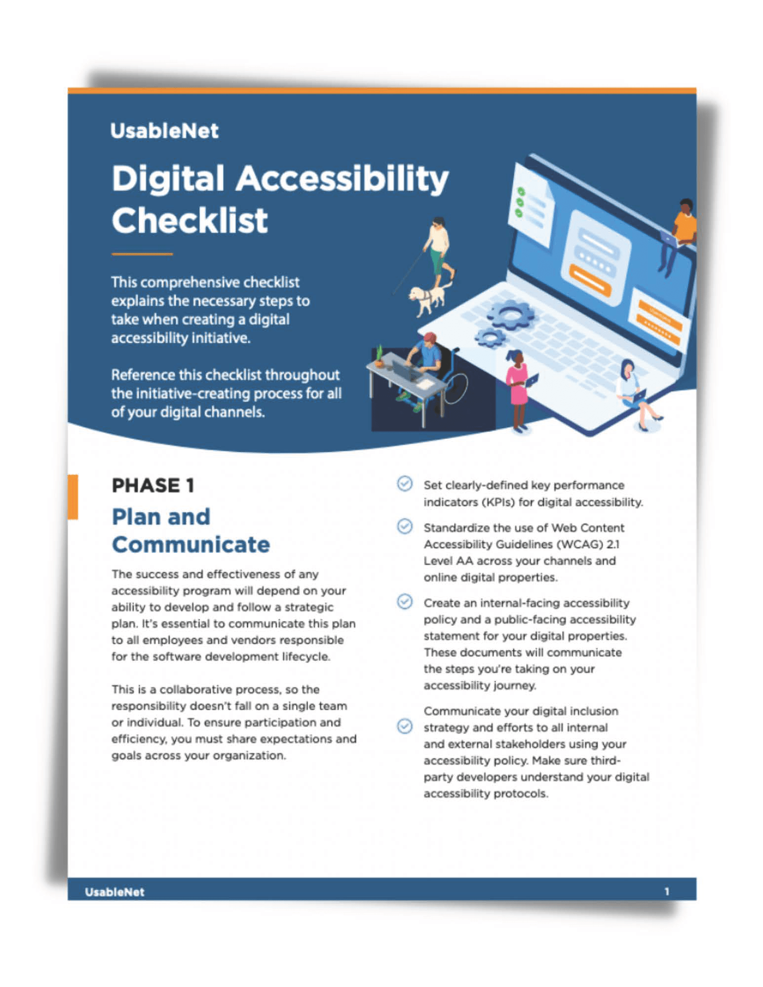 Checklist: How to Achieve and Maintain Digital Accessibility 
 image