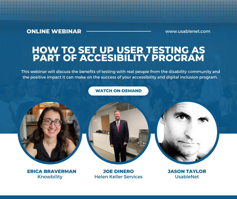 How to Set Up User Testing as Part of an Accessibility Program image